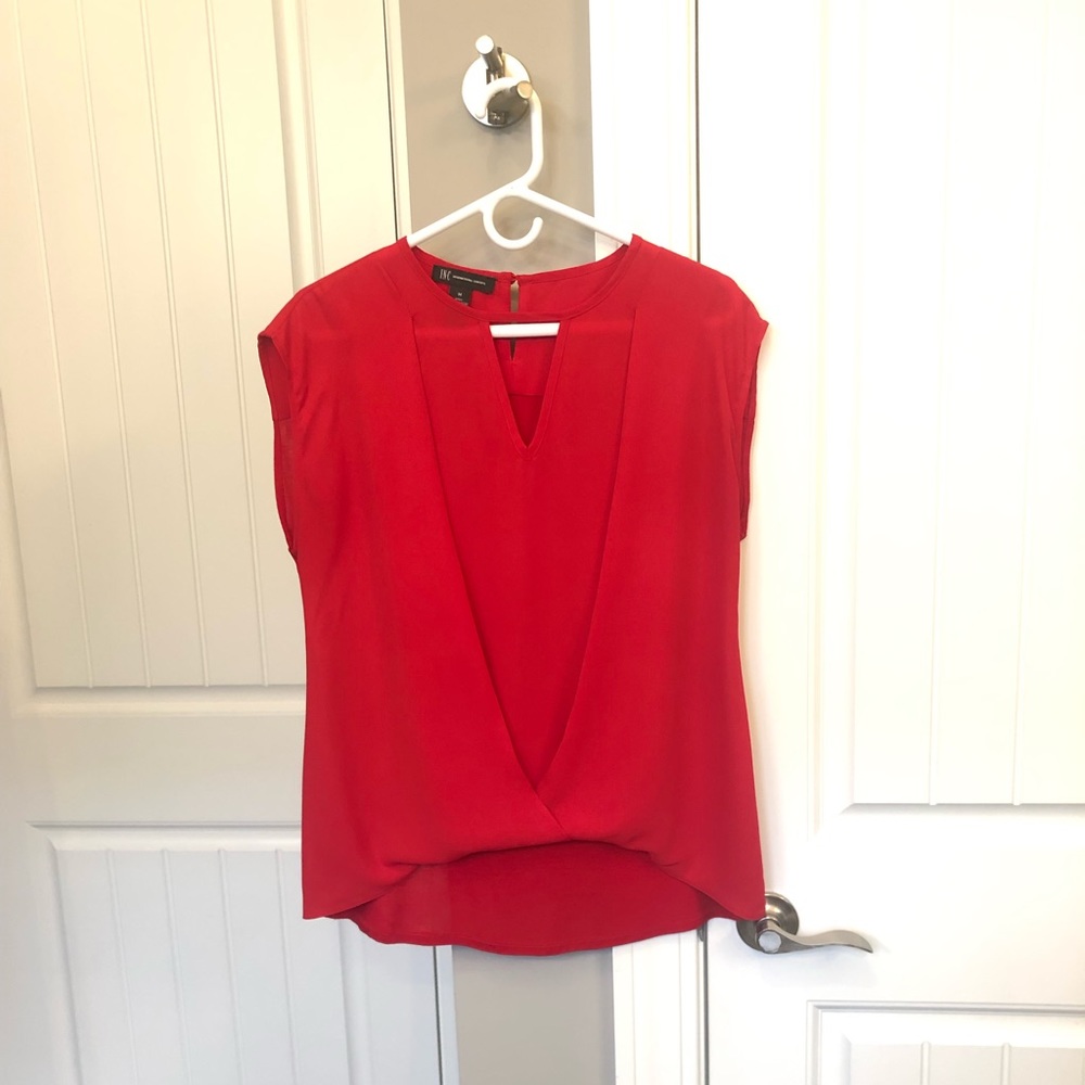 INC International Concepts Red Dress Shirt. Size: Medium.